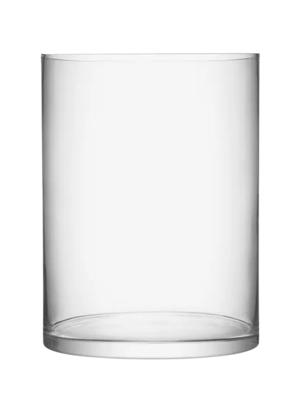 Column Vase/Candleholder H24 x Ø17cm Clear