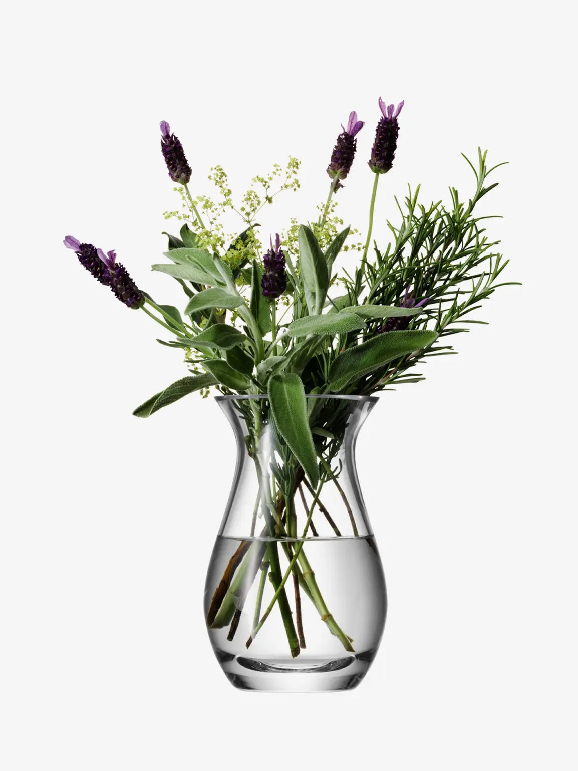 Flower Posy Vase H17.5cm Clear