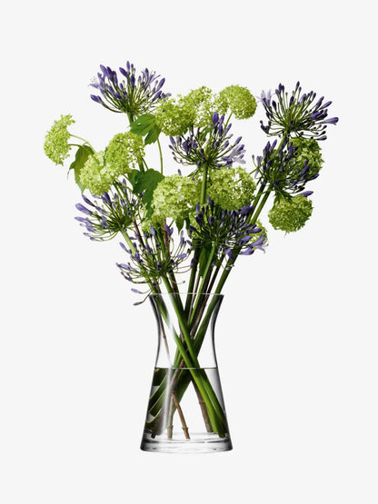 Flower Mixed Bouquet Vase H29cm Clear