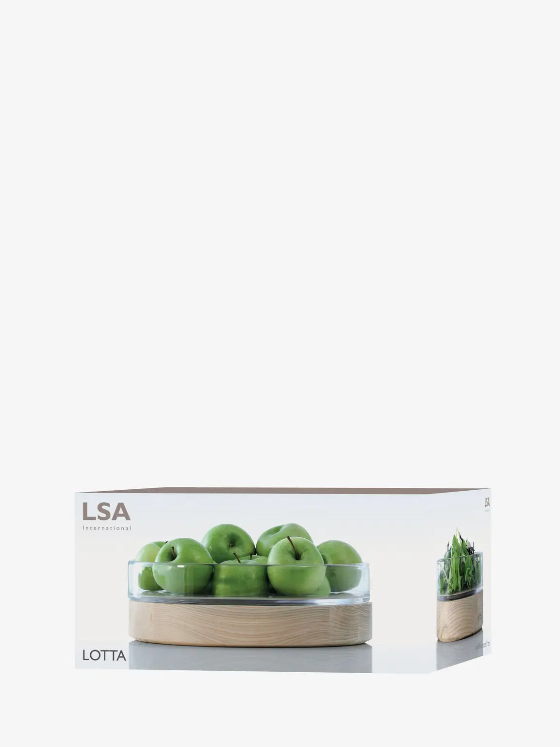 Lotta Bowl Clear & Ash Base D31cm