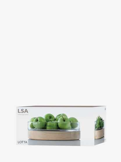 Lotta Bowl Clear & Ash Base D31cm