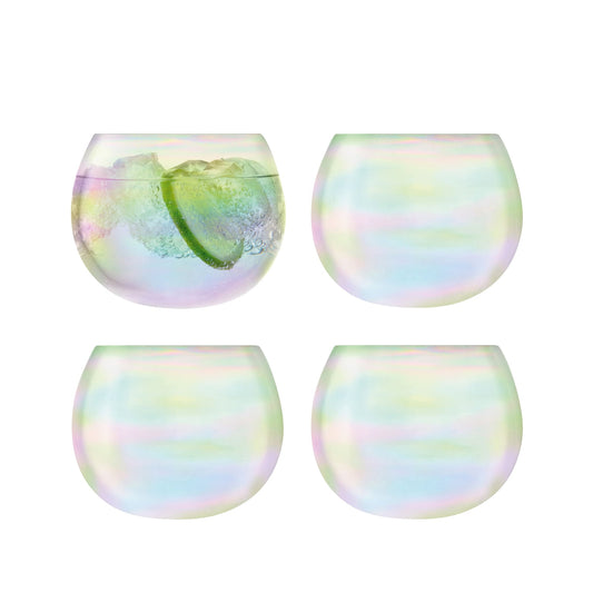 Bubble Rocking Tumbler 350ml Pearl x 4