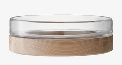 Lotta Bowl Clear & Ash Base D31cm