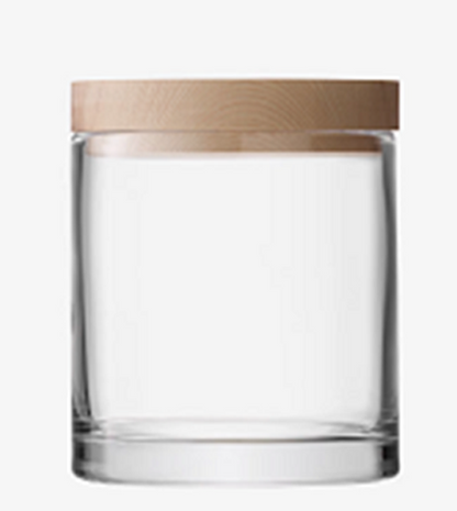 Lotta Container Clear & Ash Lid H19cm