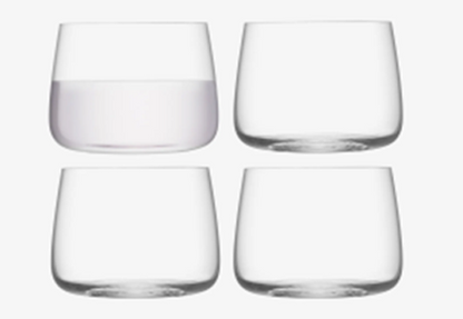 Metropolitan Stemless Glass 360ml Clear x 4