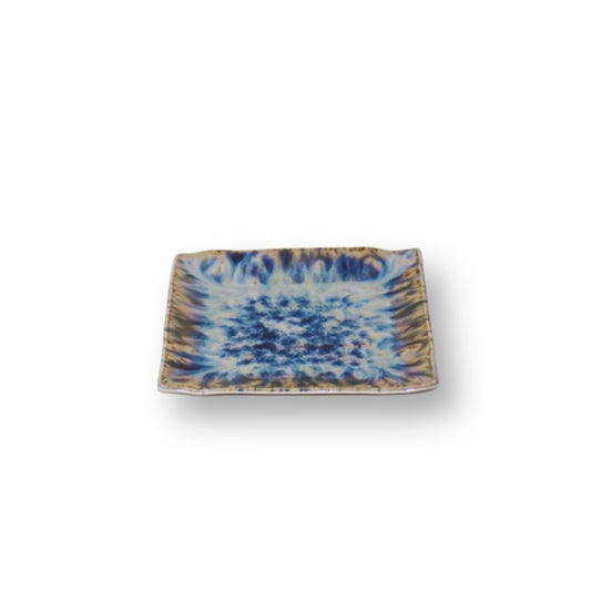 Square Plate 18x18cm - Blue Ocean Color