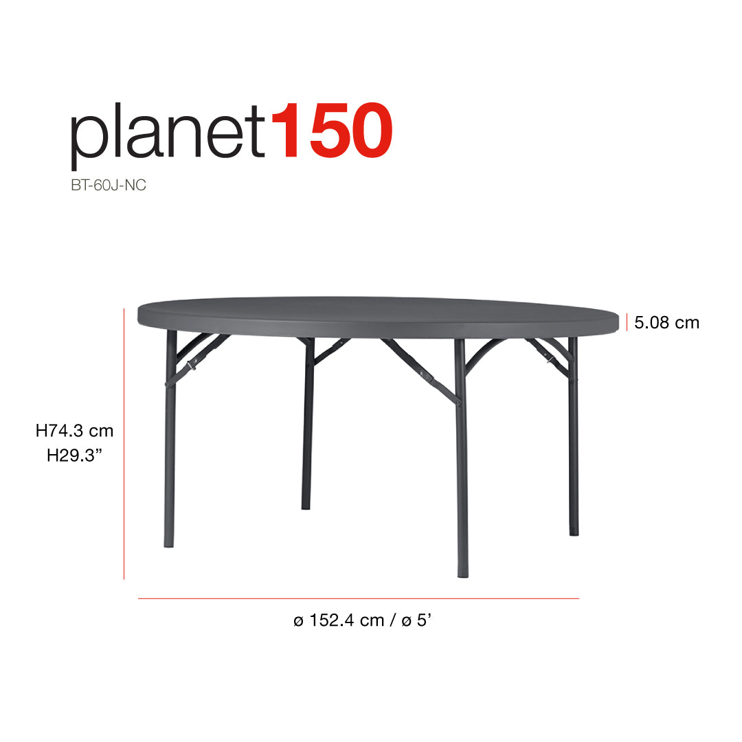 New Zown Planet150 Round Folding Table