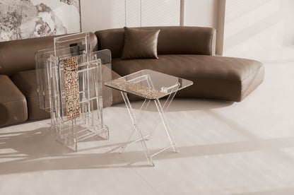 5-Piece Table Set – 50 × 40 × 47 cm (Wide)