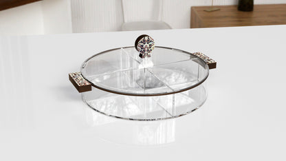 Medium Round Candy Box with 4 Compartments