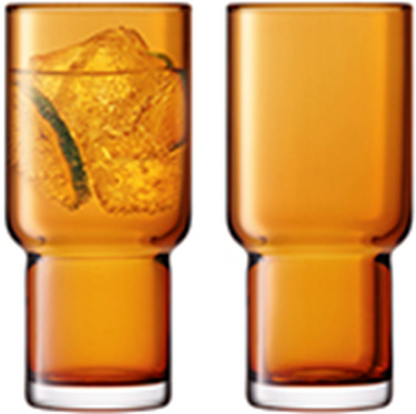 Utility Highball 390ml Amber x 2