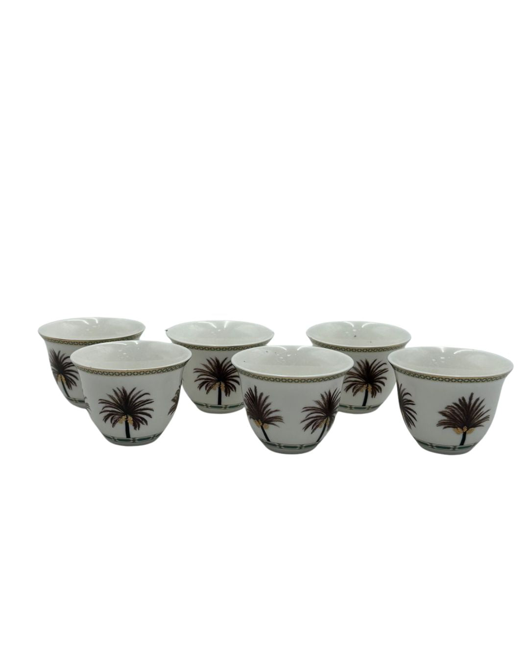 Gahwa Cup set of 6 Pcs Date Palm Design