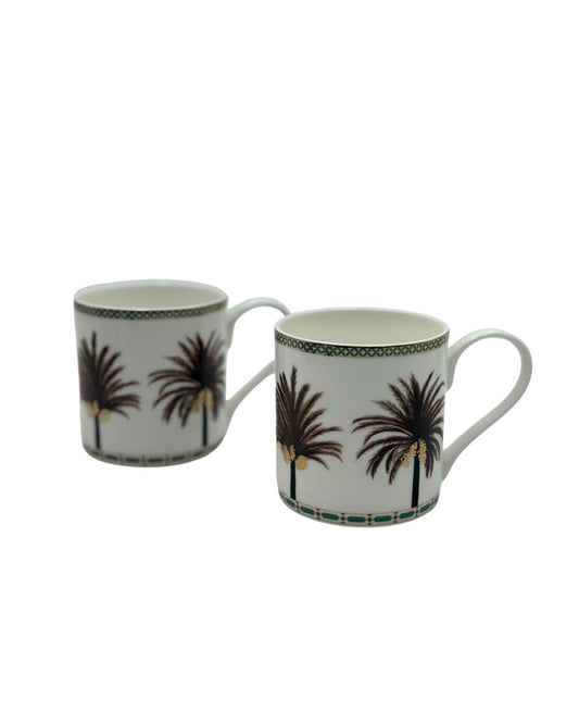 SET OF 2 MUG Date Palm Design