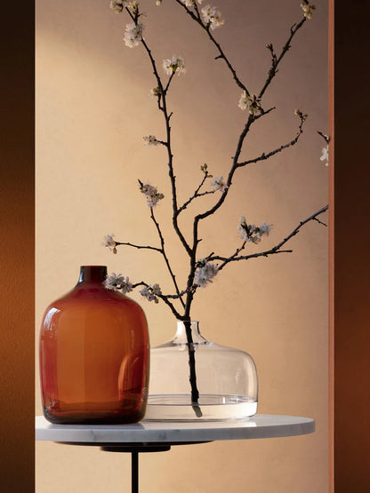 Vessel Wide Vase Clear
