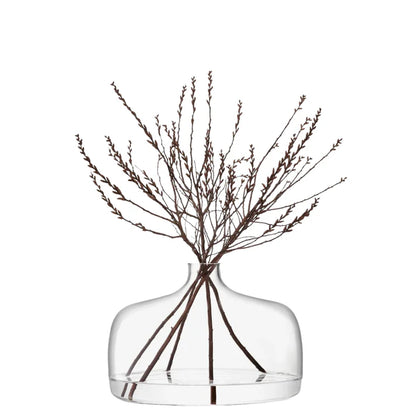 Vessel Wide Vase Clear