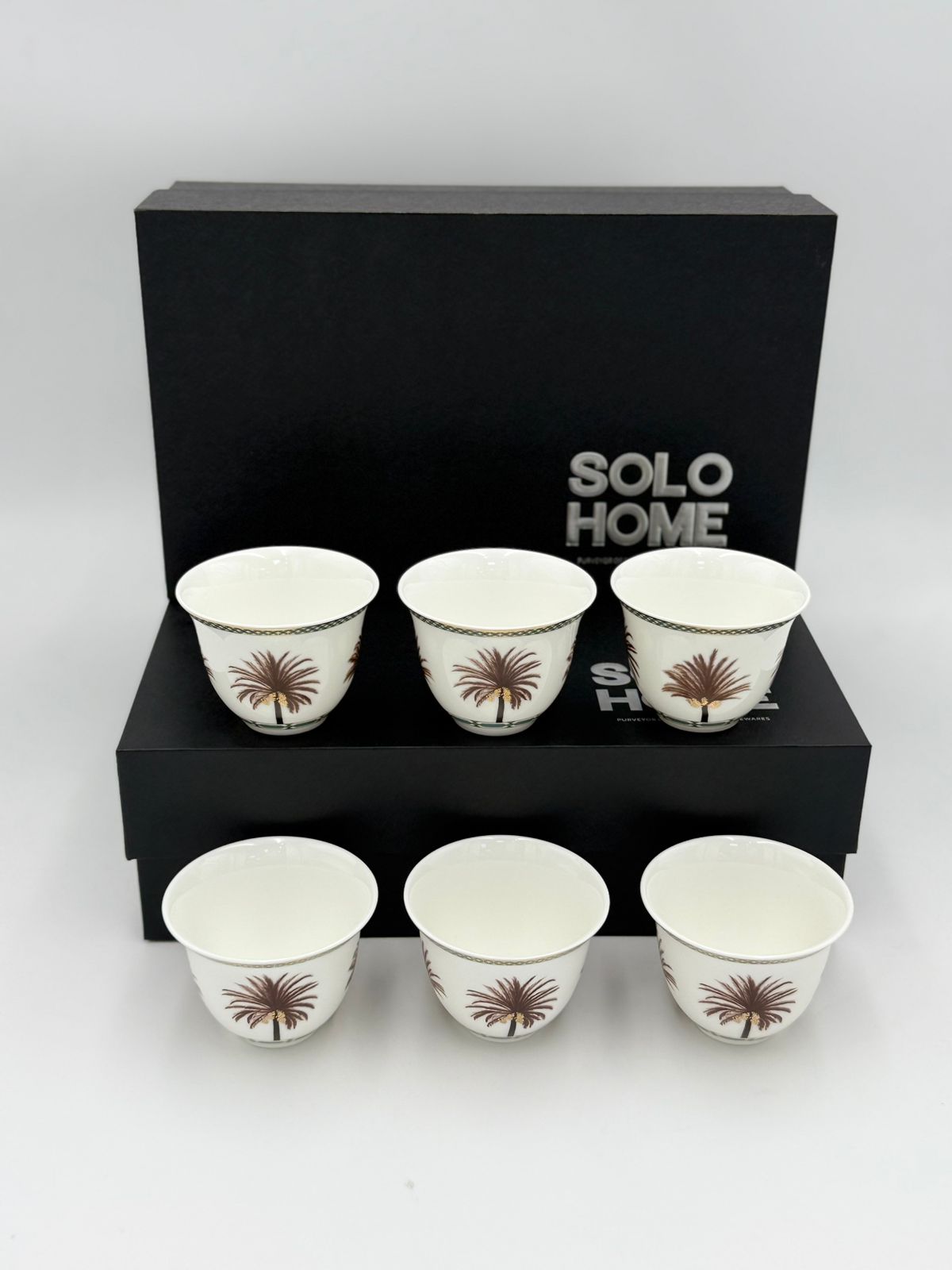 Gahwa Cup set of 6 Pcs Date Palm Design