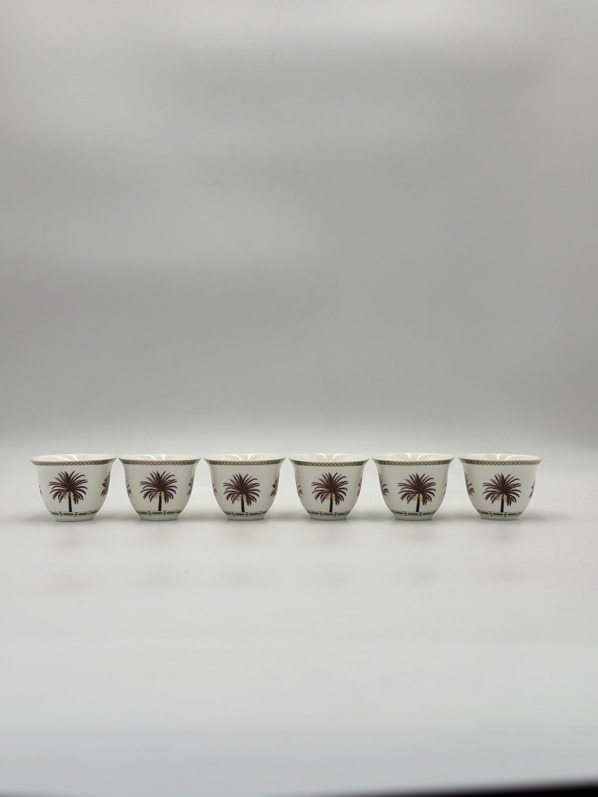 Gahwa Cup set of 6 Pcs Date Palm Design