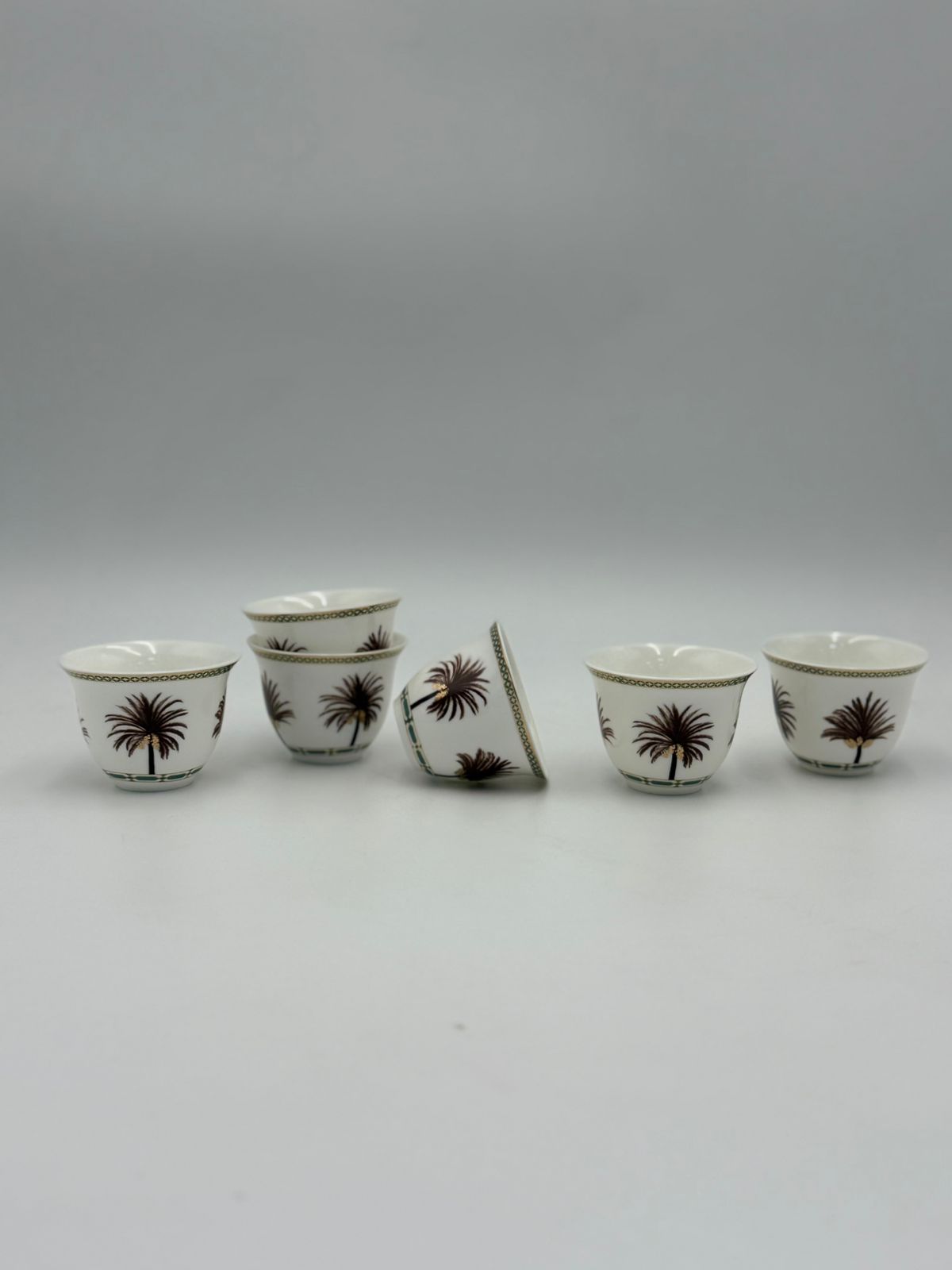 Gahwa Cup set of 6 Pcs Date Palm Design