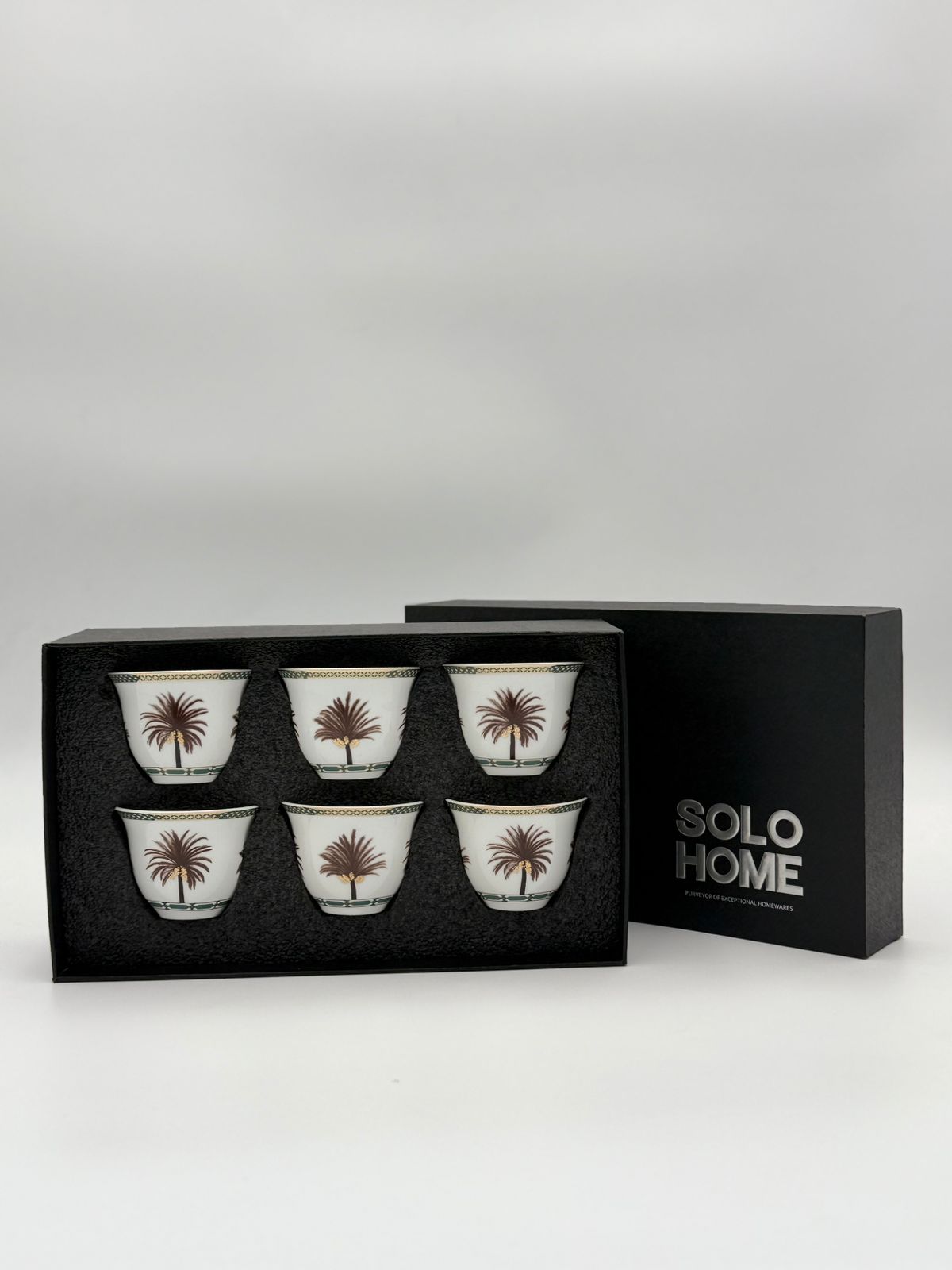 Gahwa Cup set of 6 Pcs Date Palm Design