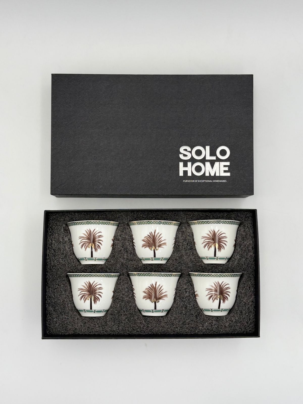 Gahwa Cup set of 6 Pcs Date Palm Design