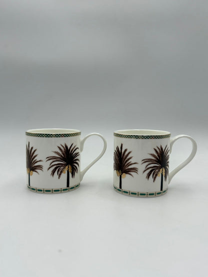 SET OF 2 MUG Date Palm Design