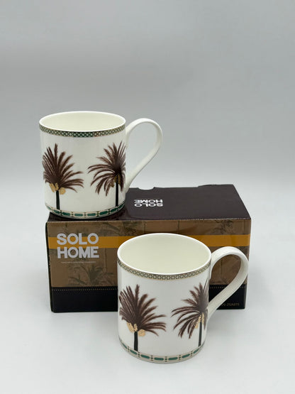 SET OF 2 MUG Date Palm Design
