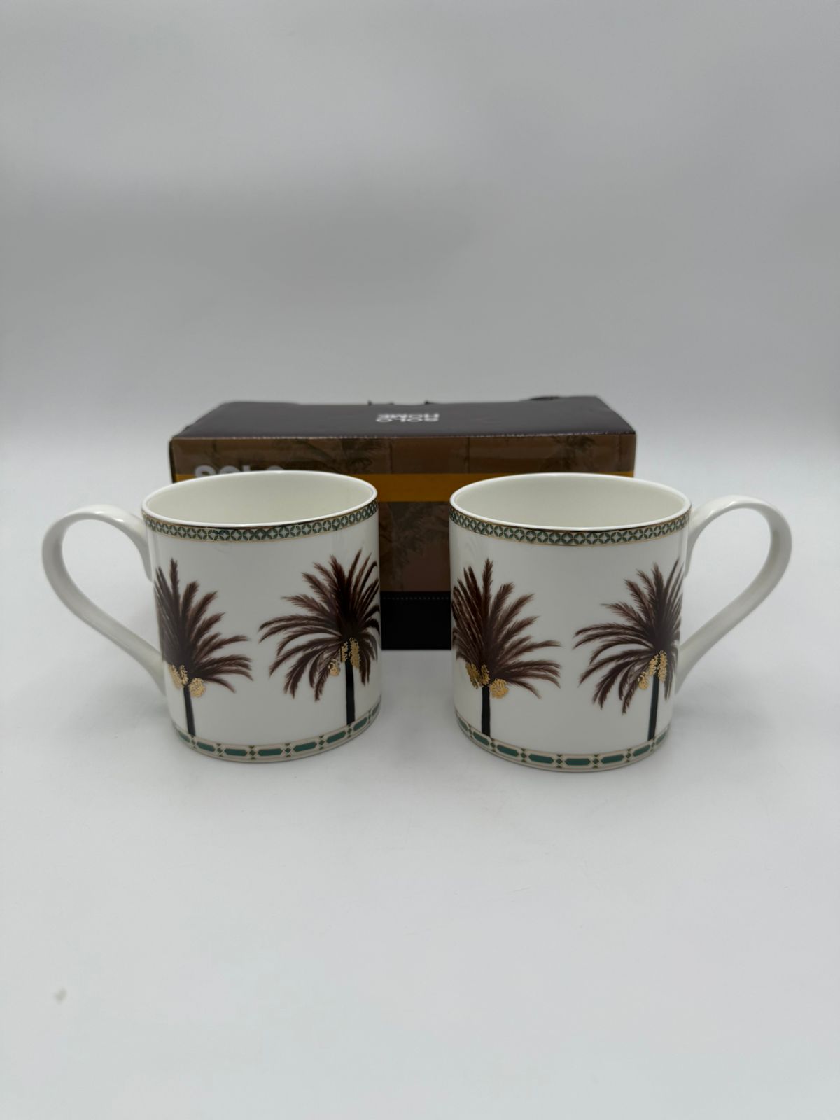 SET OF 2 MUG Date Palm Design