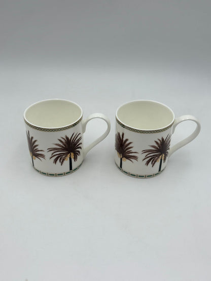 SET OF 2 MUG Date Palm Design