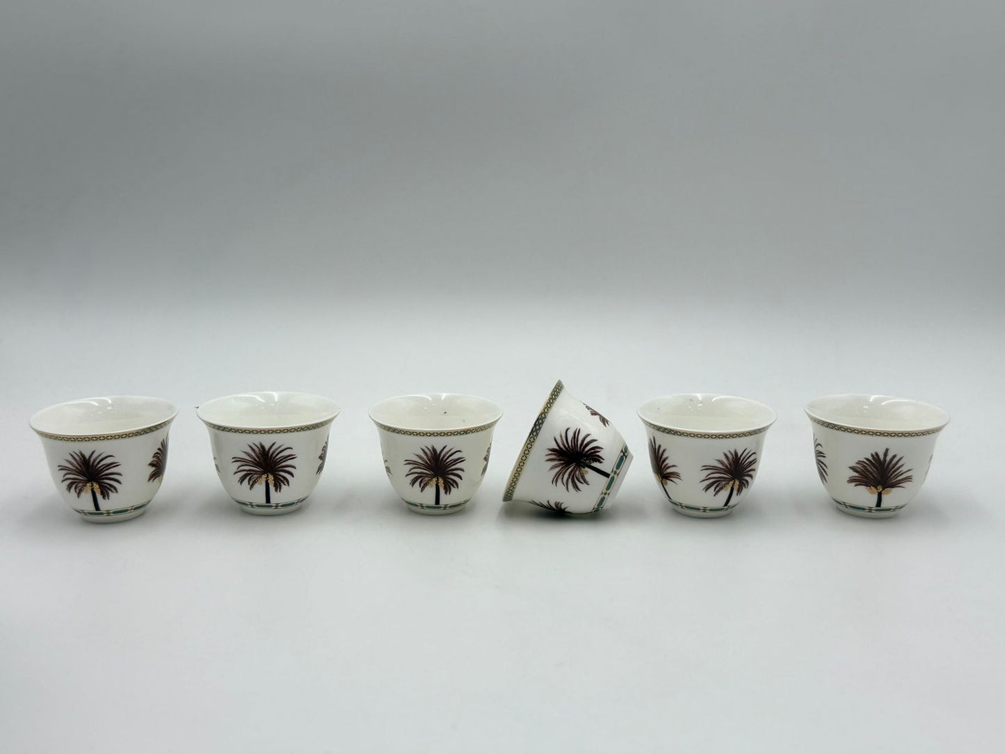 Gahwa Cup set of 6 Pcs Date Palm Design