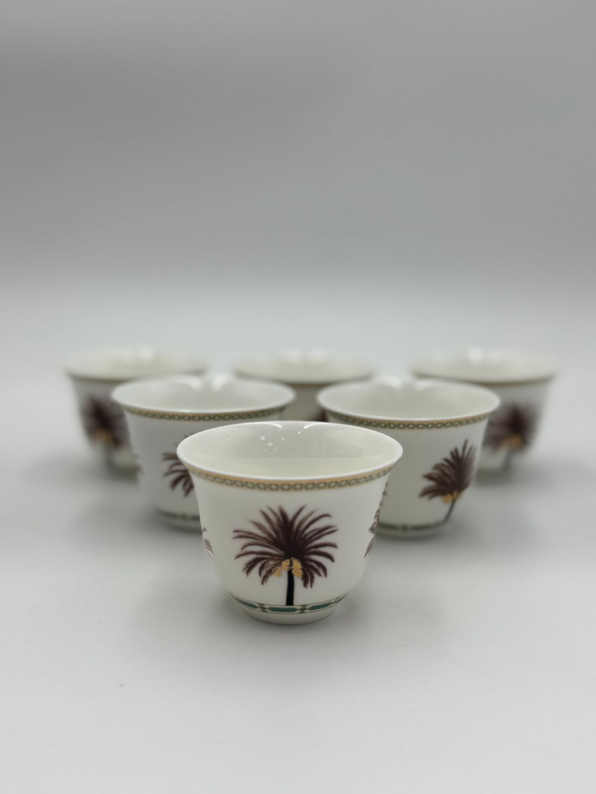Gahwa Cup set of 6 Pcs Date Palm Design