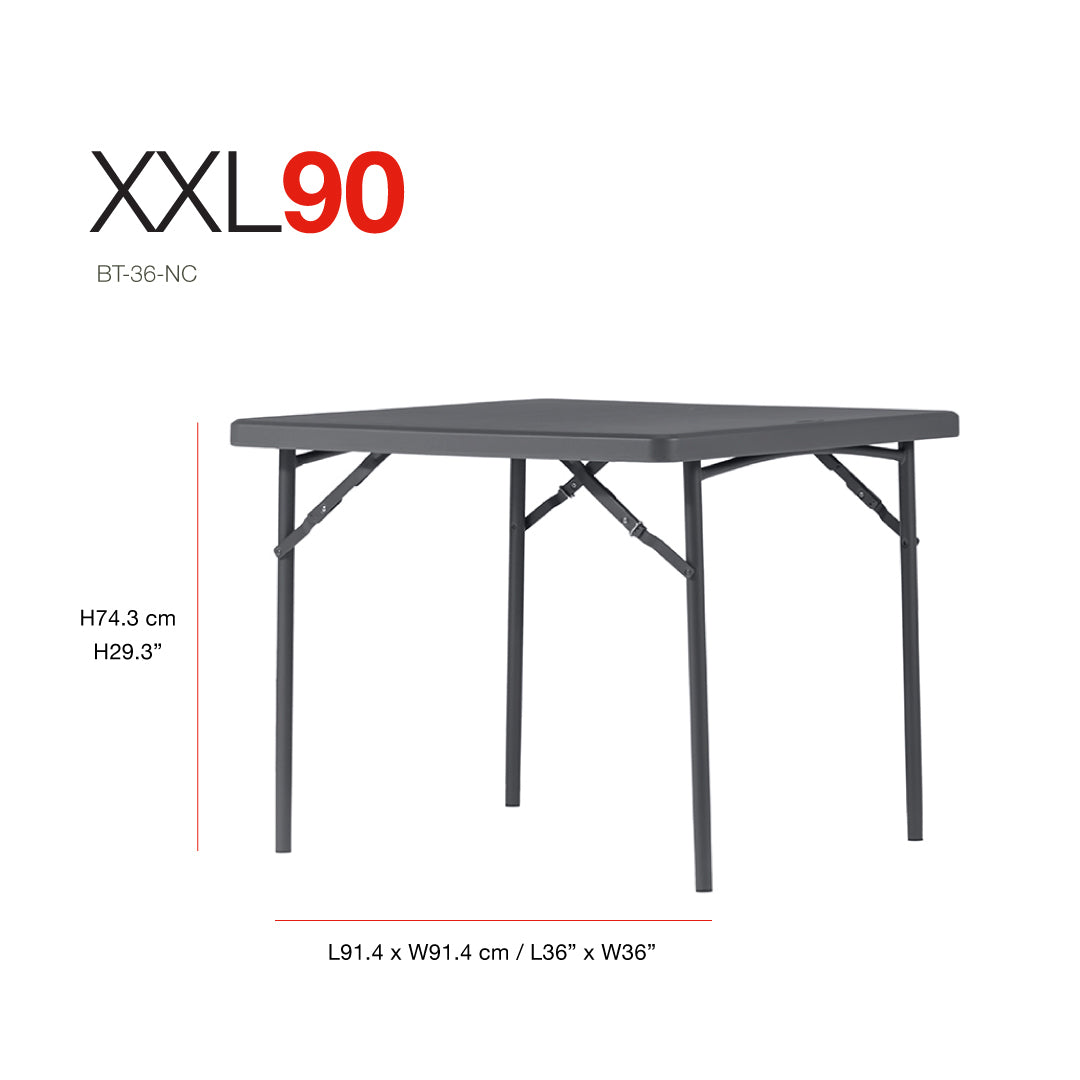 New Zown Classic XXL90 Square Folding Table