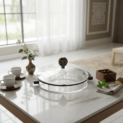 Medium Round Candy Box with 4 Compartments