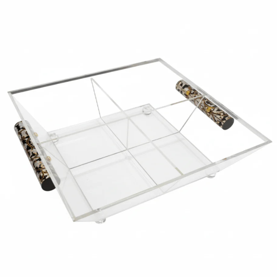 Square Fruit Bowl with 4 Compartments