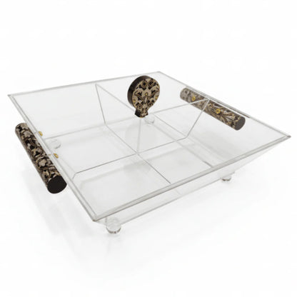 Square Fruit Bowl with 4 Compartments