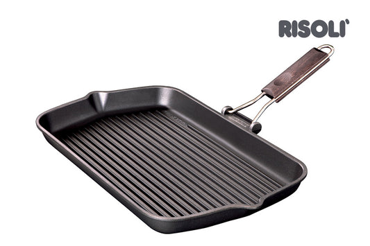 Grill Pan XL Granito With Wooden Folding Handle