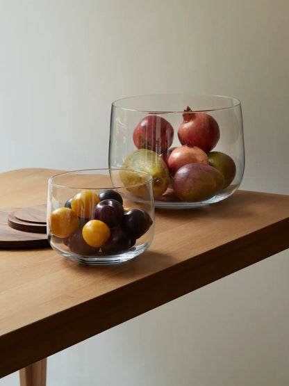 City Bowl & Walnut Lid Ø32cm Clear
