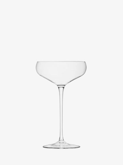 Wine Champagne Saucer 300ml Clear x 2