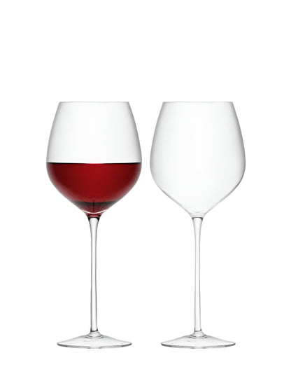 Red Wine glass 750ml clear x 2