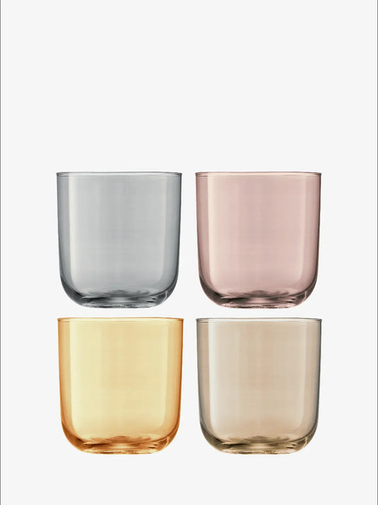 Polka Tumbler 420ml Mettalics Assorted x 4