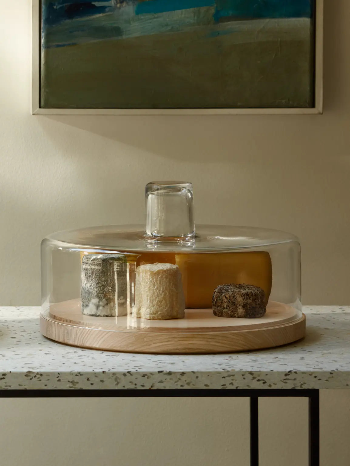 Lotta Cheese/Pastries Container Dome & Ash Base