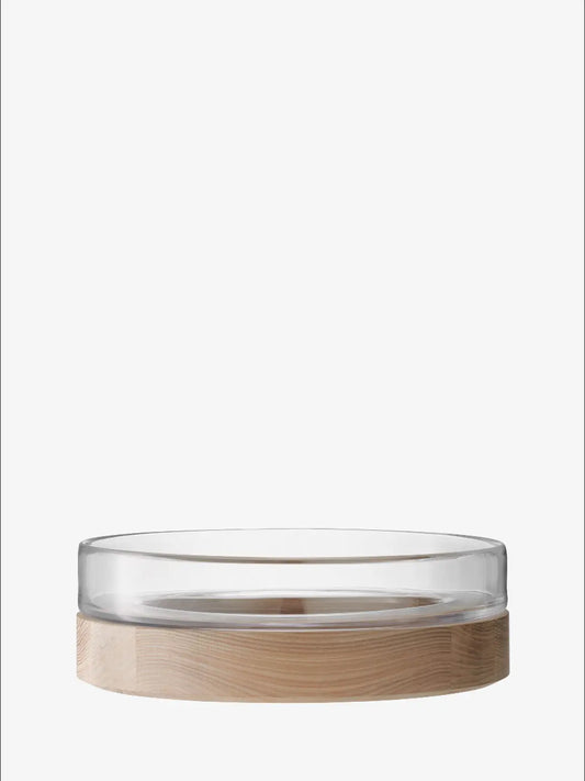 Lotta Bowl Clear & Ash Base D31cm
